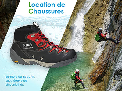 Location chaussures canyoning